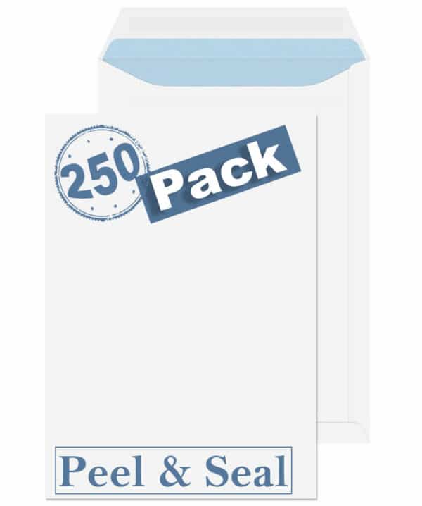 c4 indigo white peel & seal pocket envelopes pack of 250