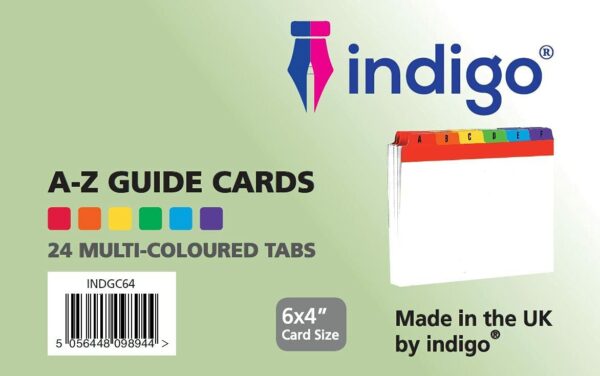 indigo 6x4 guide cards