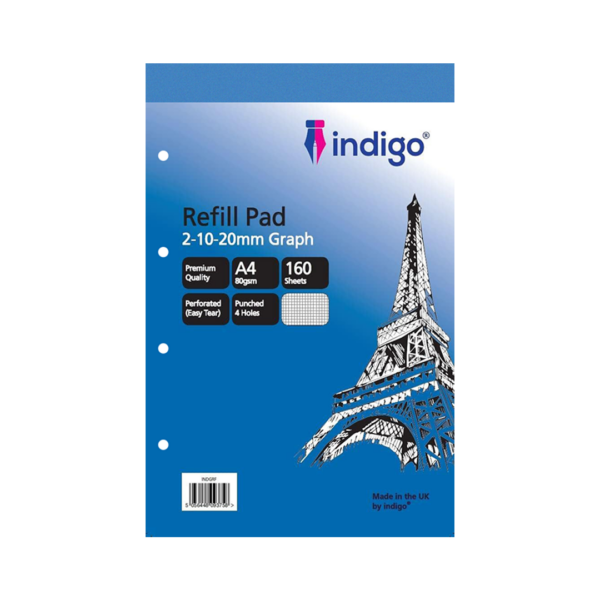 indigo a4 refill pad (blue cover) indgrf