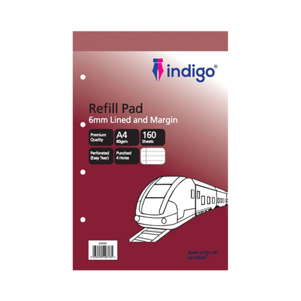 indigo a4 refill pad (orange cover) indf8l