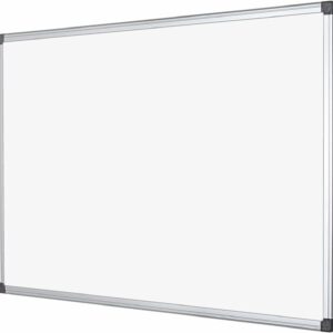indigo 180 x 120cm whiteboard drywipe magnetic with pen tray and aluminum trim