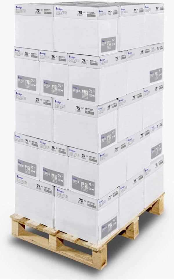 indigo box of a4 paper office white printer copier paper 5 reams of 500 (75 80gsm) multifunction laser inkjet paper ( 5 reams ) 20 boxes