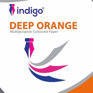 80gsm 50 sheets indigo a4 coloured copier paper deep orange