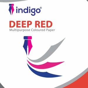 80gsm 50 sheets indigo a4 coloured copier paper deep red