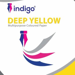 80gsm 50 sheets indigo a4 coloured copier paper bright yellow
