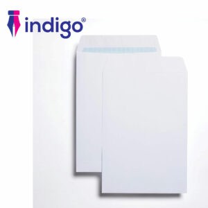 c4 indigo white self seal pocket envelopes pack of 25