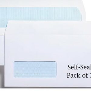 100gsm indigo dl white window self seal envelopes 25 pack