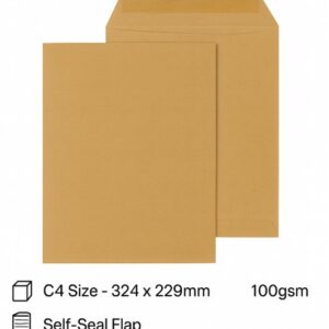 c4 indigo manilla self seal pocket brown envelopes pack of 50