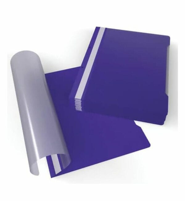 indigo® a4 project folder purple report document files folders 2 prong pack of 25