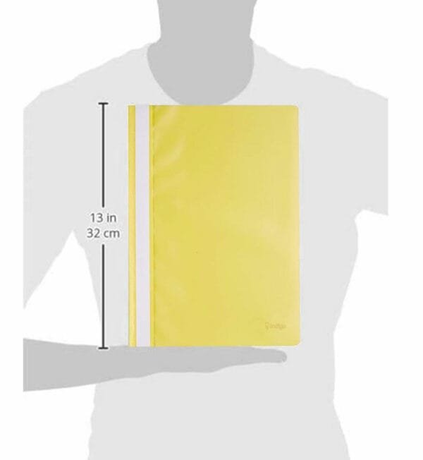 indigo® a4 project folder yellow report document files folders 2 prong (25)