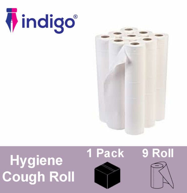 indigo® hygiene couch roll white 9 roll