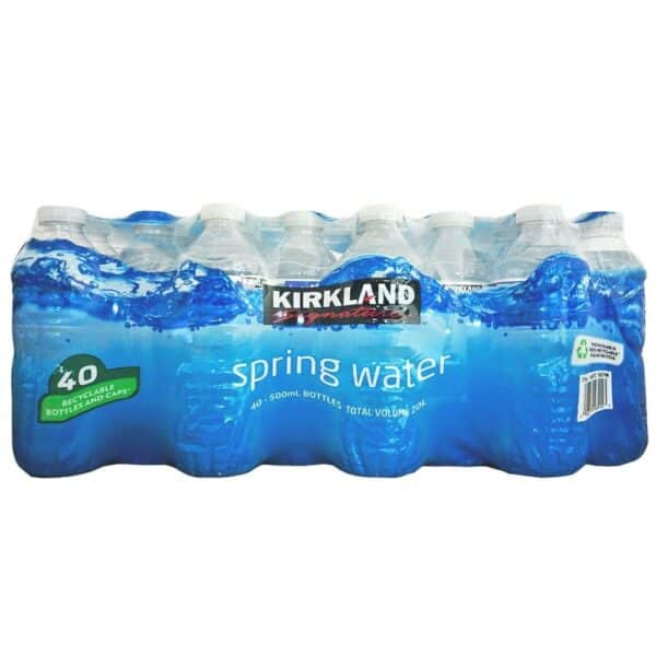 kirkland spring water 500ml, 40 bottles case bottled water multipack