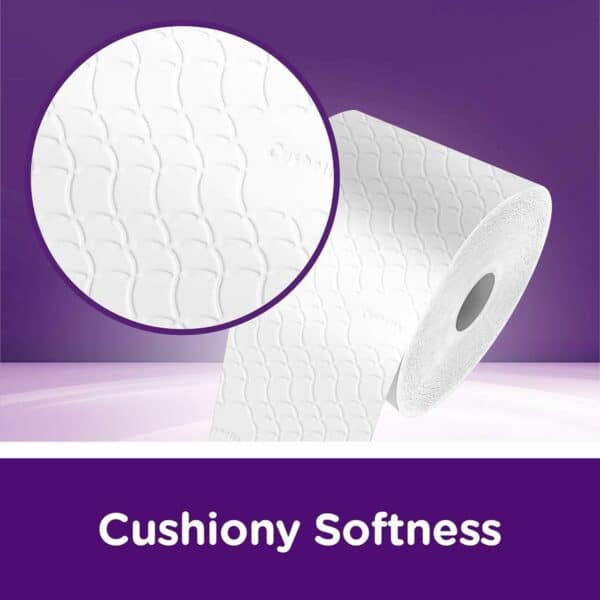 cushelle quilted toilet paper, pack of 9