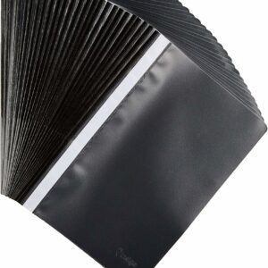 indigo® a4 project folder black report document files folders 2 prong