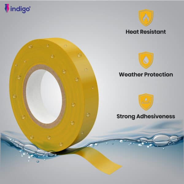 indigo electrical pvc insulation tape yellow