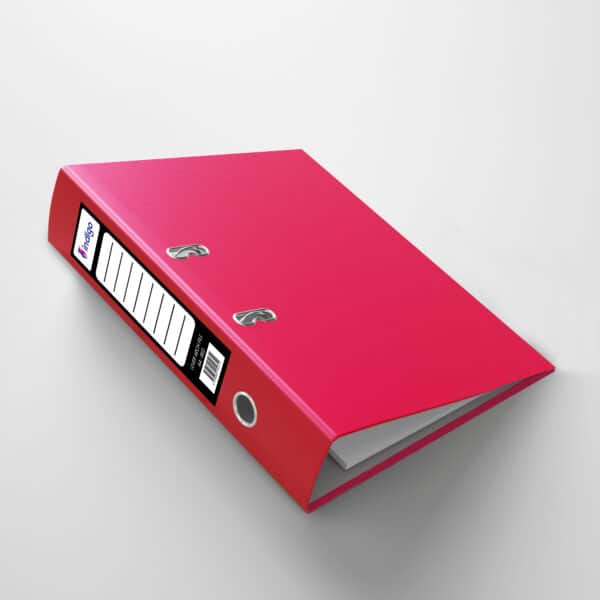 indigo® lever arch file a4 red (pack of 5)