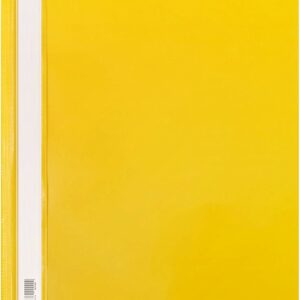 indigo® a4 project folder yellow report document files folders 2 prong