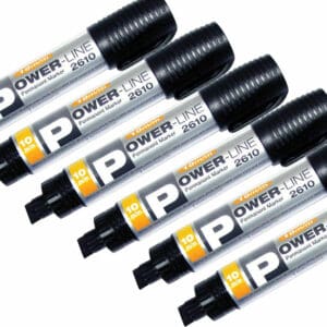 power line permanent jumbo marker black pack of 6