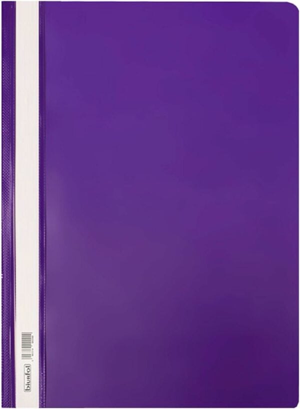 indigo® a4 project folder purple report document files folders 2 prong pack of 25