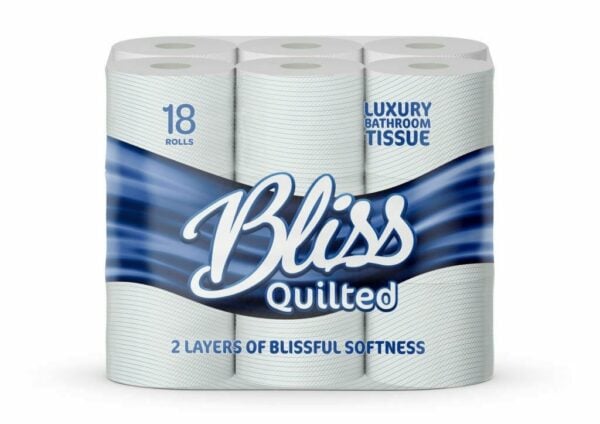 indigo bliss luxury scented bathroom 40 toilet rolls 2 ply cotton fresh super soft and strong toilet paper ultimate quilted comfort for a luxurious bathroom experience 4 x10 rolls pack = 40 rolls