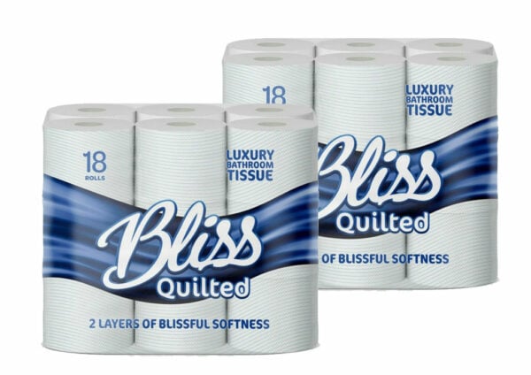 indigo bliss luxury scented bathroom 40 toilet rolls 2 ply cotton fresh super soft and strong toilet paper ultimate quilted comfort for a luxurious bathroom experience 4 x10 rolls pack = 40 rolls