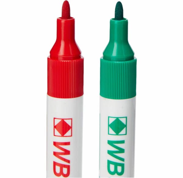 wb sl dry wipe marker with fine bullet tip assorted pack of 4