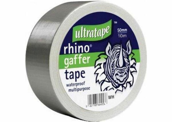 rhino 50mm x 10metre multipurpose silver cloth tape