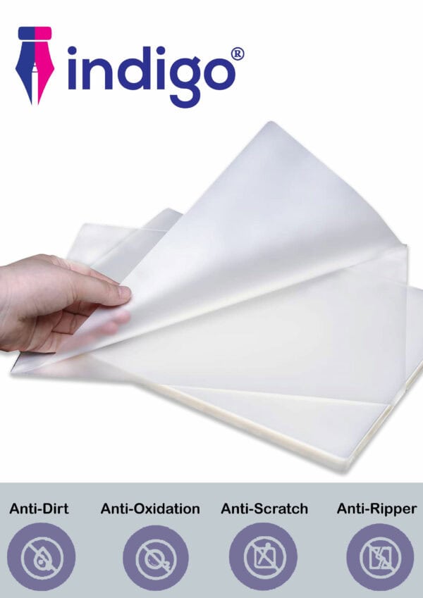 laminating pouches, a4 size, 80 micron thickness, glossy finish, pack of 100