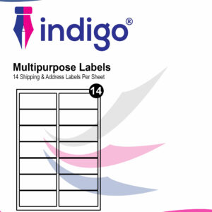 indigo® multipurpose white a4 sticker labels