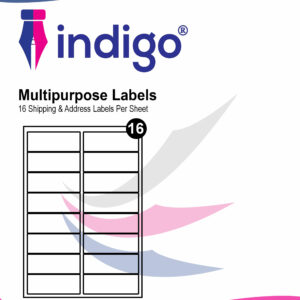 indigo® multipurpose white a4 sticker labels