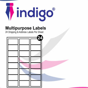 indigo® multipurpose white a4 sticker labels