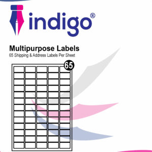 indigo® multipurpose white a4 sticker labels