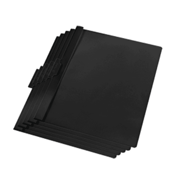 indigo® a4 clip file black 10 packs