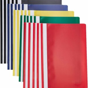 5 a4 pack project folders board room presentation dossier report file index strip and 2 prong assorted colours