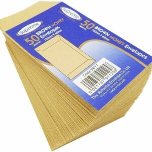 50 x 100x62 money pocket plain envelopes (3 pack)