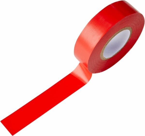 mercury etrp8 | 19mm x 20 metre electrical insulation tape | red, 1 roll/s