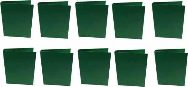 q connect 25mm 2 ring binder polypropylene a4 green (pack of 10)