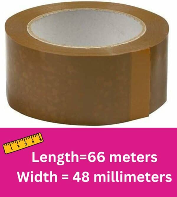 indigo® 48mm x 66m buff brown packaging tape | strong, thick, and water resistant | all purpose adhesive tape i ideal for packing parcels and cardboard boxes (pack of 6)