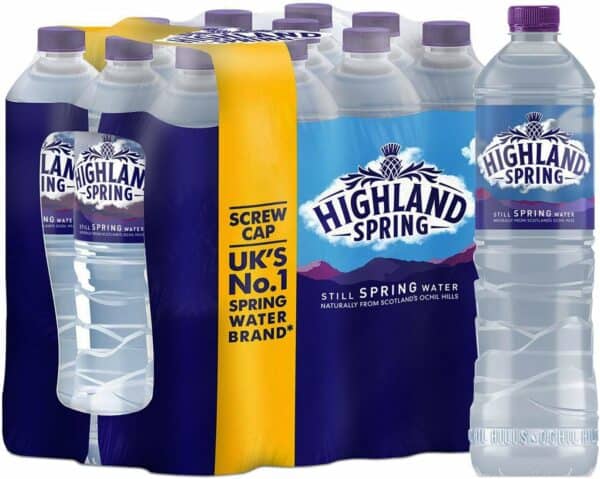 highland spring natural mineral water still in plastic bottle 1.5 litre ref a01057 [pack 12]