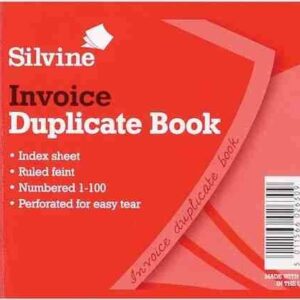 silvine 616 dupl invoice book 102x127mm pk12