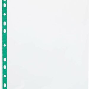 5 star punched pocket polypropylene top opening 45 micron a4 glass clear [pack of 100]