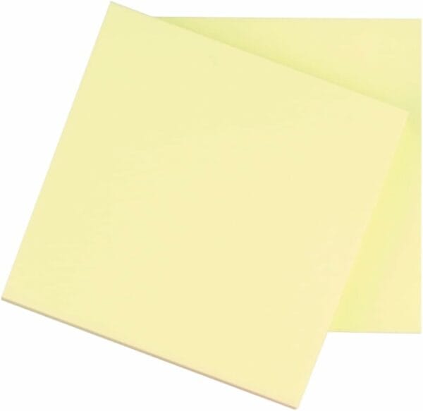 q connect quick notes 76 x 76mm yellow (12 pack) kf10502