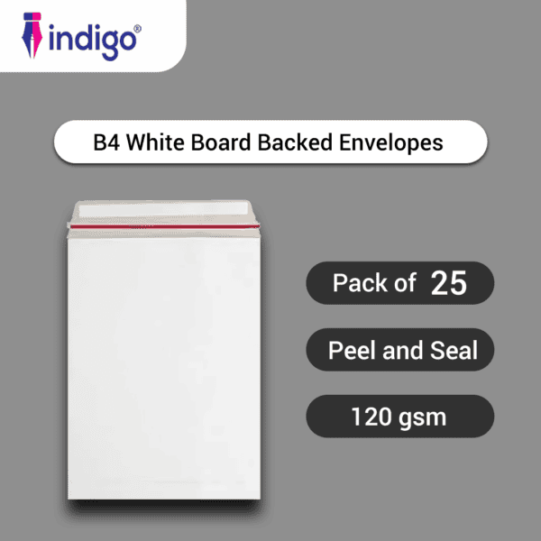 indigo c5 all board back white peel and seal envelopes pack of 200