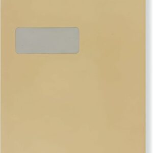 indigo® c4 manilla window board back peel & seal envelopes (pack of 25)