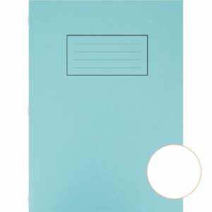silvine a4 ex114 exercise books – blue, 80 pages, plain – pack of 10