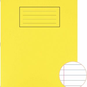 silvine a4 ex109 exercise books – yellow, 80 pages, ruled with margin – pack of 10
