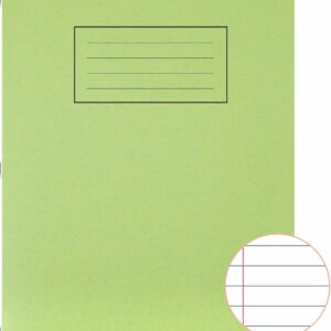 silvine a4 ex110 exercise books – green, 80 pages, ruled with margin – pack of 10