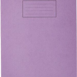 silvine a4 ex111 exercise books – purple, 80 pages, ruled with margin – pack of 10