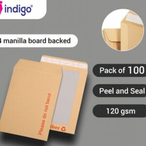 indigo® c4 boardback envelopes peel & seal do not bend pack of 100