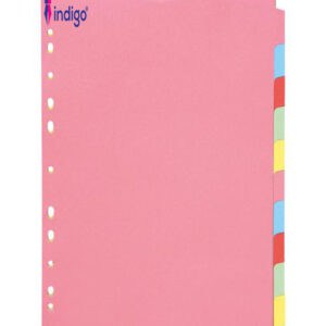 indigo® a4 extra wide manilla 10 parts dividers